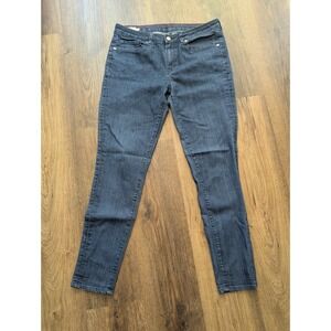 American Giant Womens 31 Blue 218 Skinny Dark Wash Indigo Stretch Denim Cotton